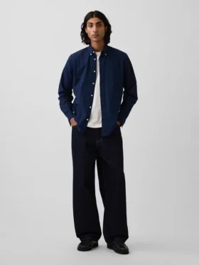 Oxford-Hemd mit Button-Down-Kragen