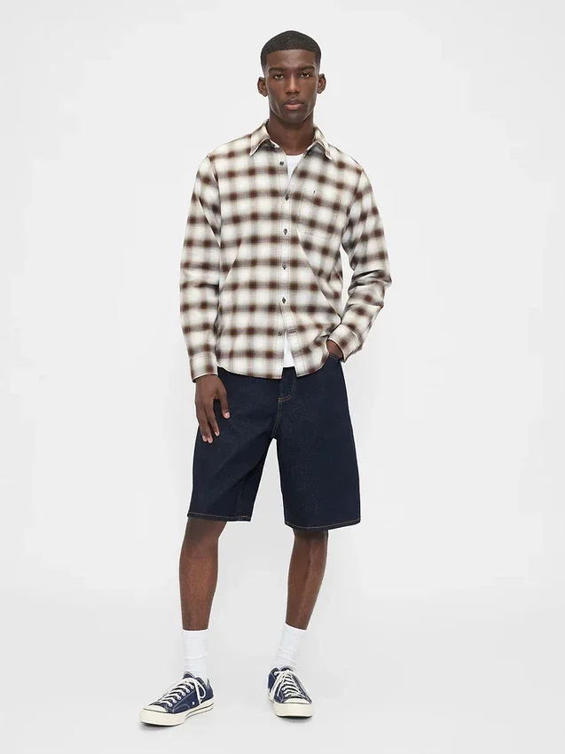 Oxford-Hemd mit Button-Down-Kragen