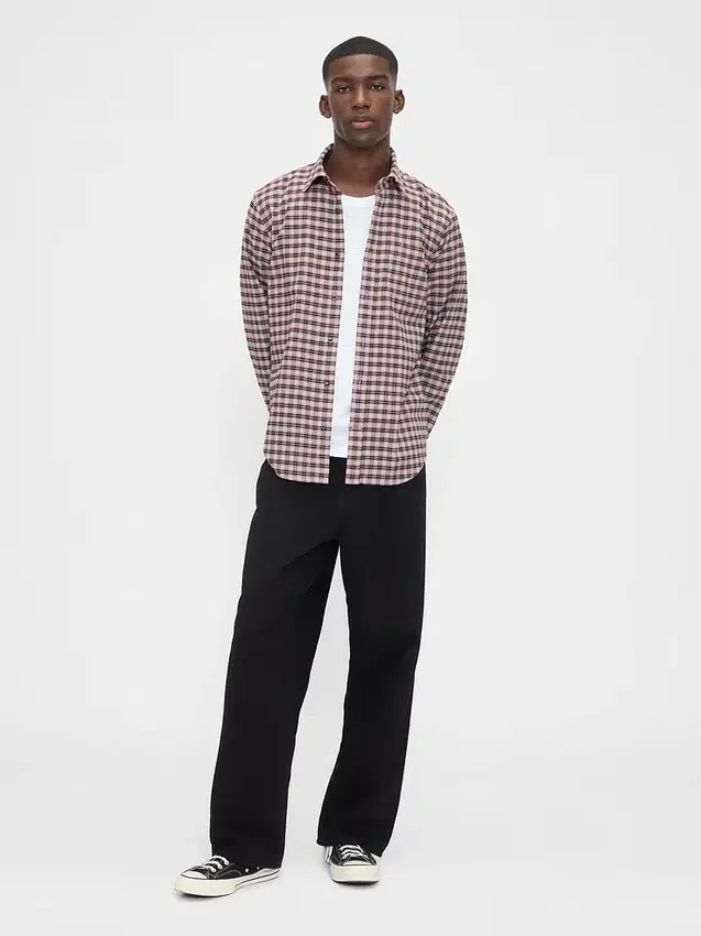 Oxford-Hemd mit Button-Down-Kragen