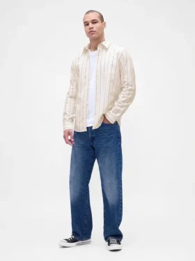Oxford-Hemd mit Button-Down-Kragen