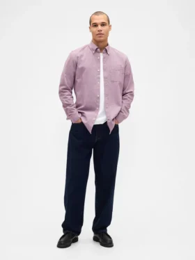 Oxford-Hemd mit Button-Down-Kragen