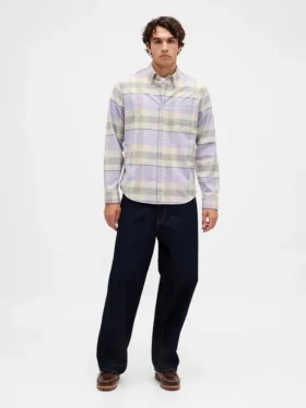 Oxford-Hemd mit Button-Down-Kragen