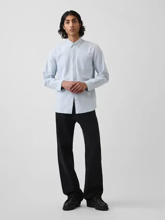 Oxford-Hemd mit Button-Down-Kragen