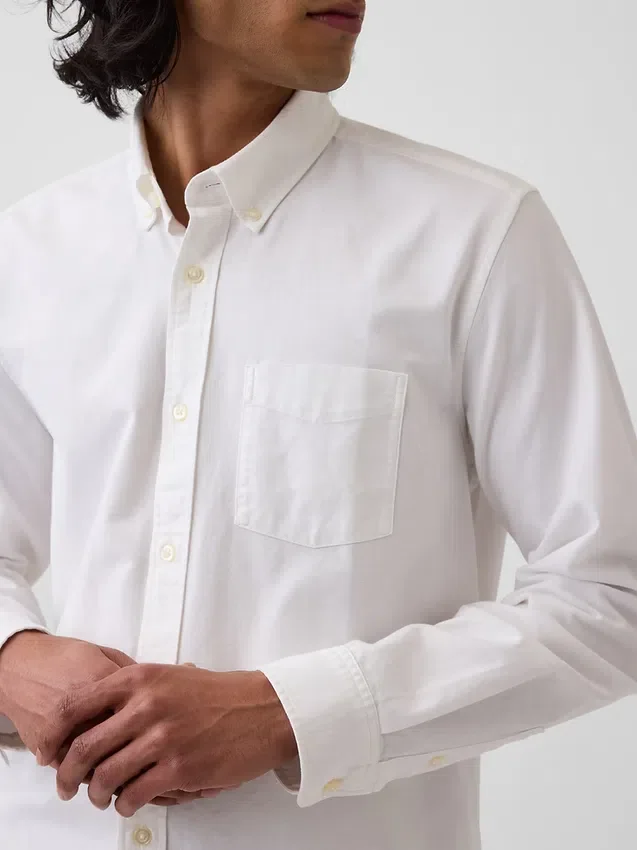 Oxford-Hemd mit Button-Down-Kragen