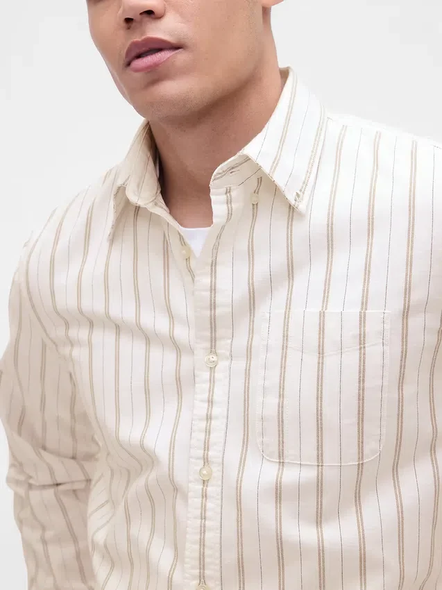 Oxford-Hemd mit Button-Down-Kragen