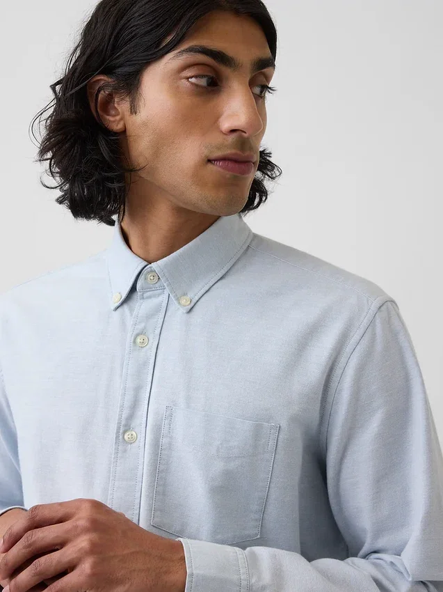 Oxford-Hemd mit Button-Down-Kragen
