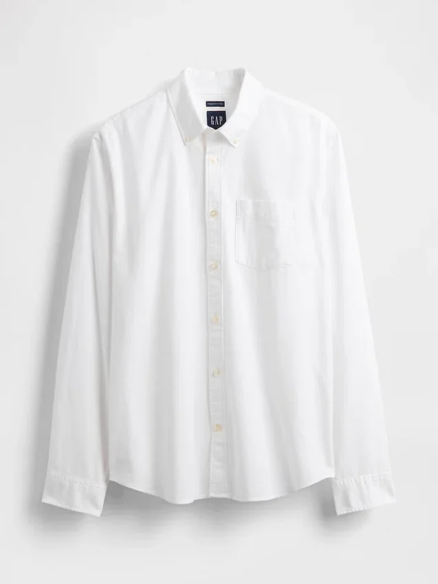 Oxford-Hemd mit Button-Down-Kragen