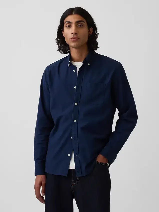 Oxford-Hemd mit Button-Down-Kragen
