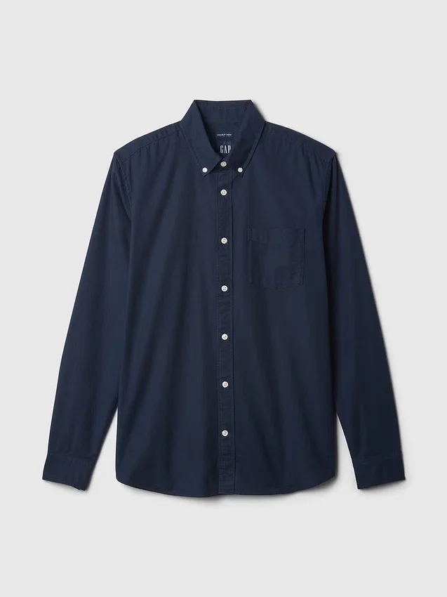Oxford-Hemd mit Button-Down-Kragen
