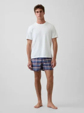 Oxford-Pyjama-Shorts