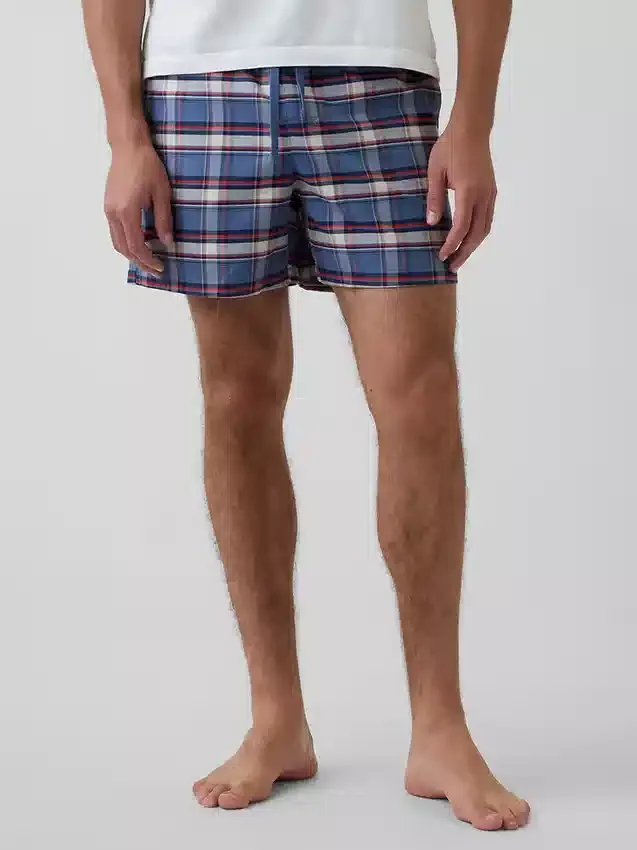 Oxford-Pyjama-Shorts