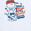 Peanuts-Baseball-T-Shirt mit kurzen Ärmeln für Kleinkinder: „Charlie Brown – Sorry, I Can’t“