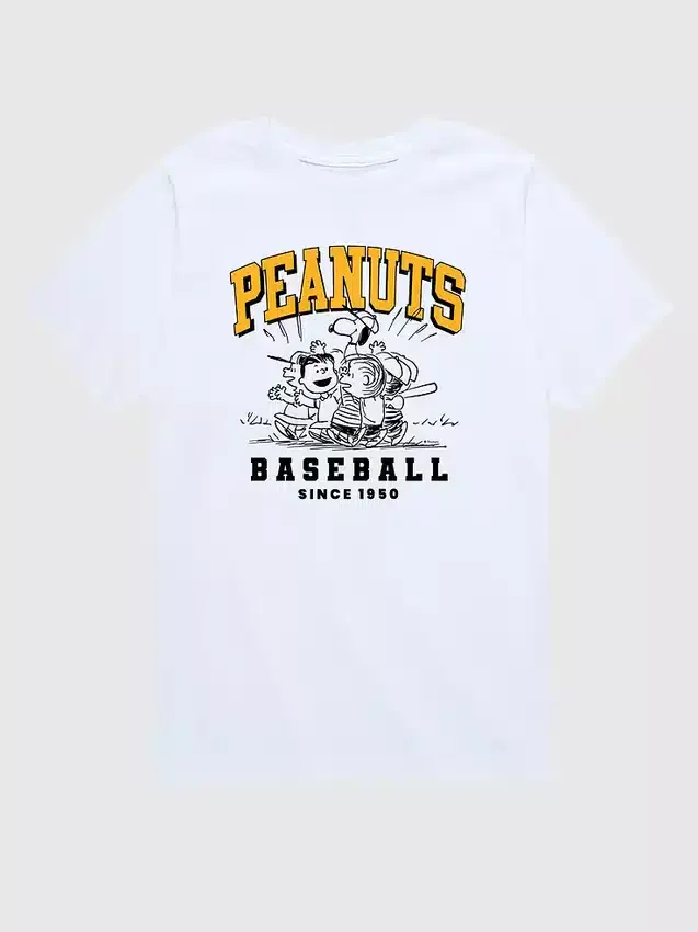 Peanuts-Baseball-T-Shirt mit kurzen Shorts für Kleinkinder