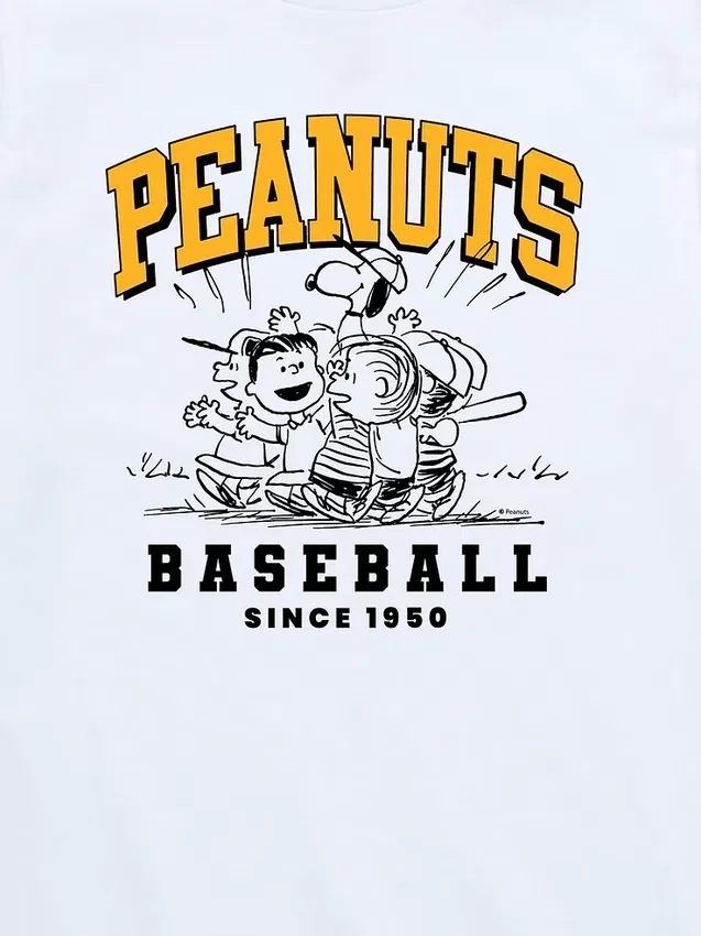 Peanuts-Baseball-T-Shirt mit kurzen Shorts für Kleinkinder