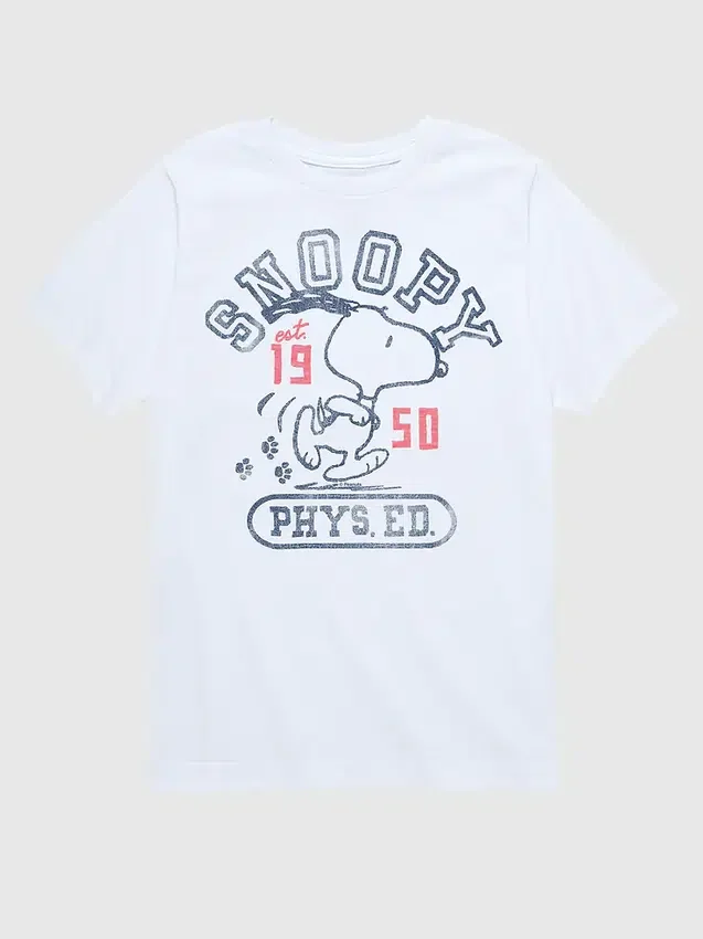 Peanuts Snoopy Sport-T-Shirt für Kinder mit kurzen Ärmeln