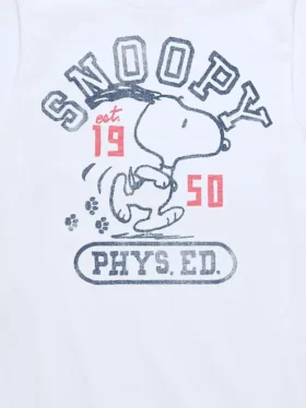 Peanuts Snoopy Sport-T-Shirt für Kinder mit kurzen Ärmeln