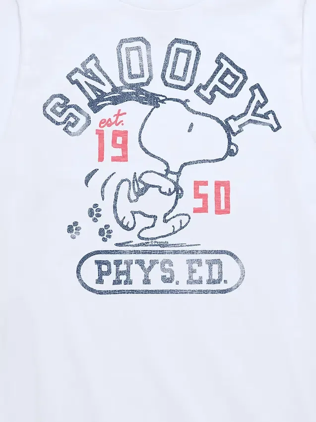 Peanuts Snoopy Sport-T-Shirt für Kinder mit kurzen Ärmeln