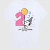 Peanuts-T-Shirt mit Grafik für Kleinkinder zum 2. Geburtstag, kurzärmelig