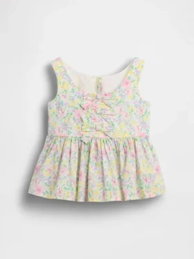 Peplum-Oberteil mit Schleife für Baby & Kleinkind