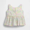 Peplum-Oberteil mit Schleife für Baby & Kleinkind