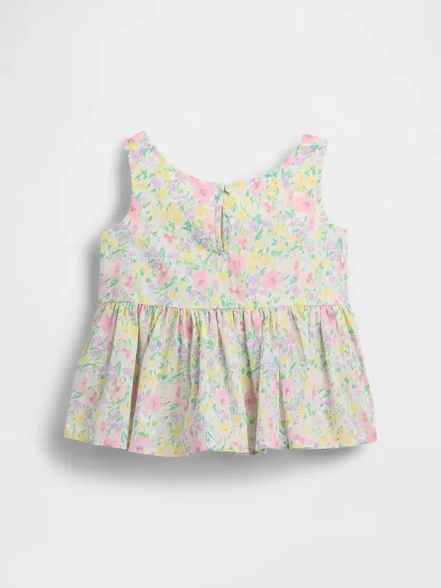 Peplum-Oberteil mit Schleife für Baby & Kleinkind
