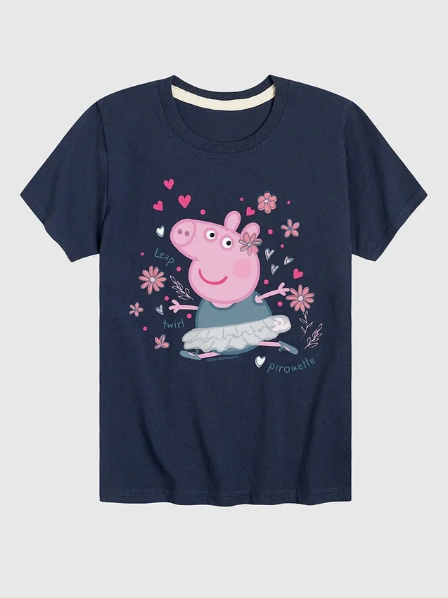 Peppa Pig „Ballet Peppa“ Kurzarm-T-Shirt für Kleinkinder
