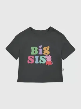 Peppa Pig „Big Sis“-T-Shirt mit Grafik für Kleinkinder