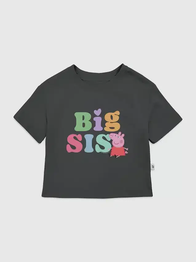 Peppa Pig „Big Sis“-T-Shirt mit Grafik für Kleinkinder