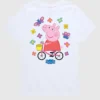 Peppa Pig „Bike Butterflies“ Kurzarm-T-Shirt für Kleinkinder