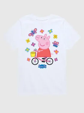 Peppa Pig „Bike Butterflies“ Kurzarm-T-Shirt für Kleinkinder