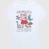 Peppa Pig „Dinosaur Expert“ T-Shirt mit Grafik für Kleinkinder, kurzärmelig