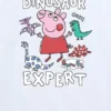 Peppa Pig „Dinosaur Expert“ T-Shirt mit Grafik für Kleinkinder, kurzärmelig