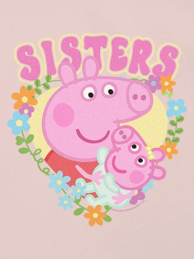Peppa Pig-T-Shirt für Kleinkinder mit „Sisters“-Motiv