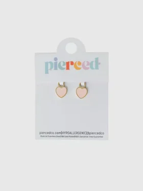 Pierced Co Anhängchen „Peachy Heart“ für Huggie-Ohrringe
