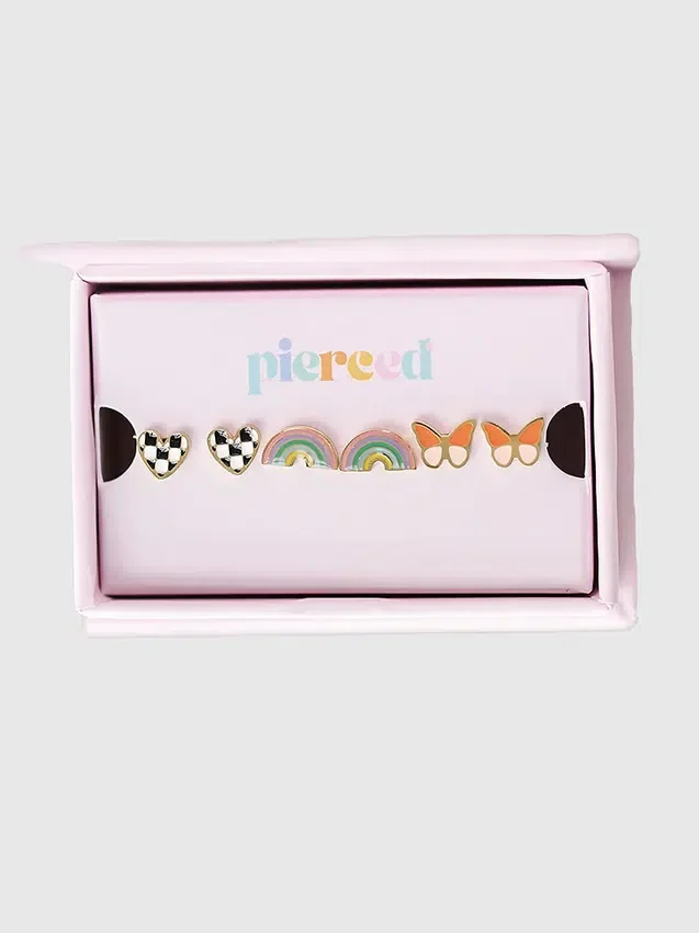 Pierced Co Bestseller-Ohrring-Set mit Schraubverschluss