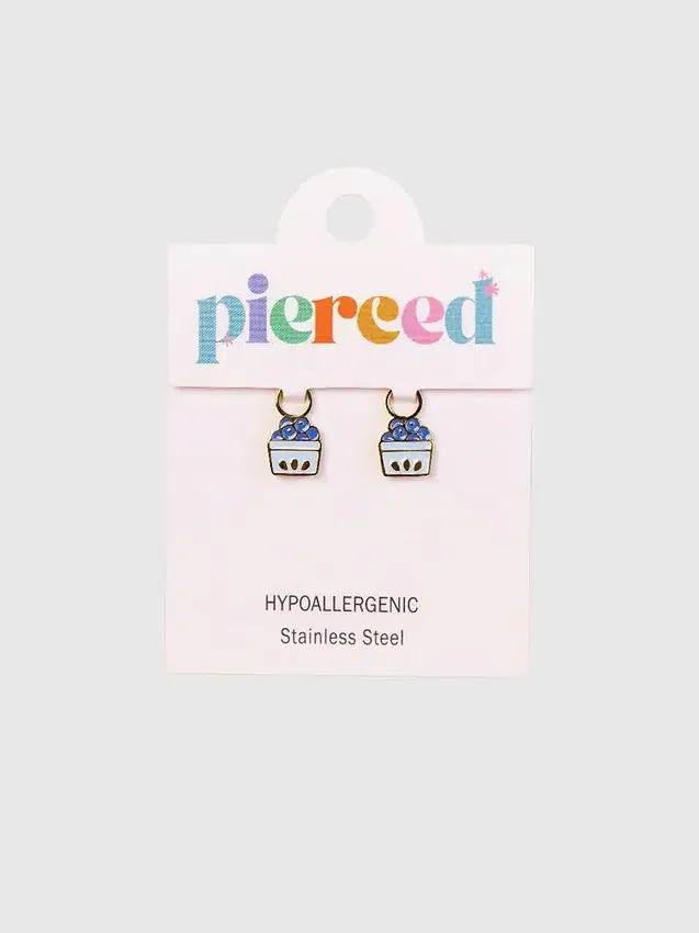 Pierced Co Blaubeer-Anhänger für Huggie-Ohrringe