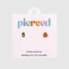 Pierced Co Erbsenschote/Tomate Ohrstecker mit Schraubverschluss