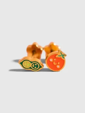 Pierced Co Erbsenschote/Tomate Ohrstecker mit Schraubverschluss