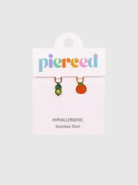 Pierced Co Erbsenschote-/Tomaten-Anhänger für Huggie-Ohrringe