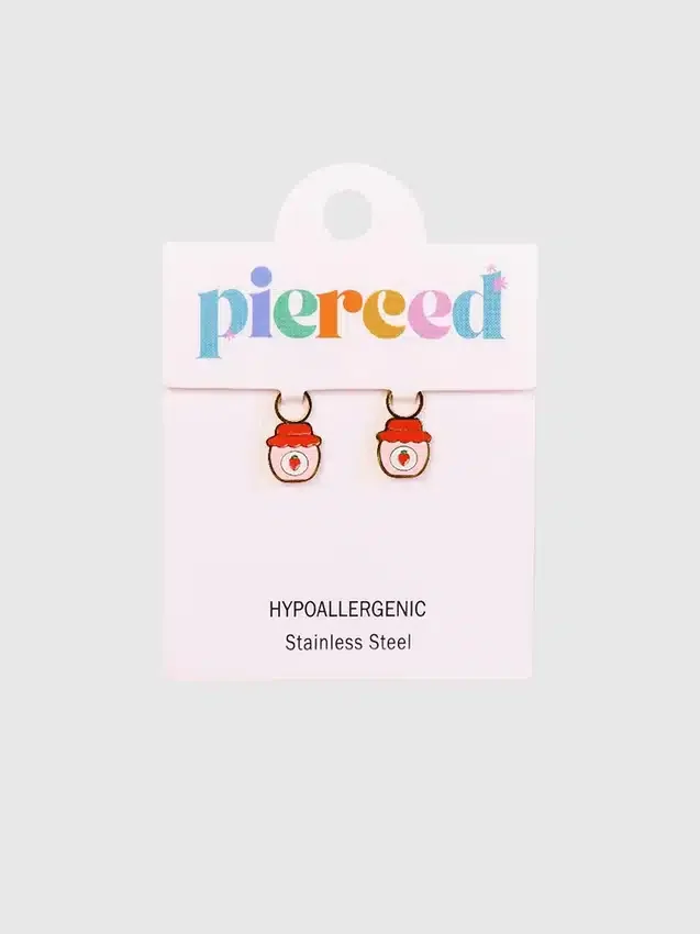 Pierced Co Erdbeer-Marmelade-Anhänger für Huggie-Ohrringe