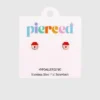 Pierced Co Erdbeer-Marmelade-Ohrstecker mit Schraubverschluss