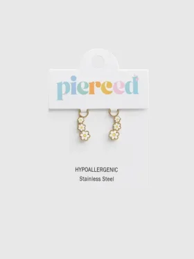 Pierced Co Gänseblümchen-Anhänger für Huggie-Ohrringe
