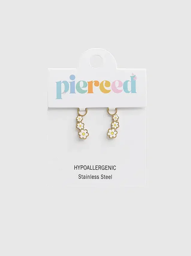 Pierced Co Gänseblümchen-Anhänger für Huggie-Ohrringe