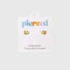 Pierced Co Goldfisch-Ohrstecker mit Schraubverschluss