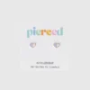 Pierced Co Herz-Duo-Ohrringe mit Schraubverschluss