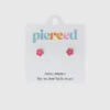 Pierced Co Hot Pink Blumen-Ohrstecker
