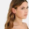 Pierced Co Hot Pink Blumen-Ohrstecker