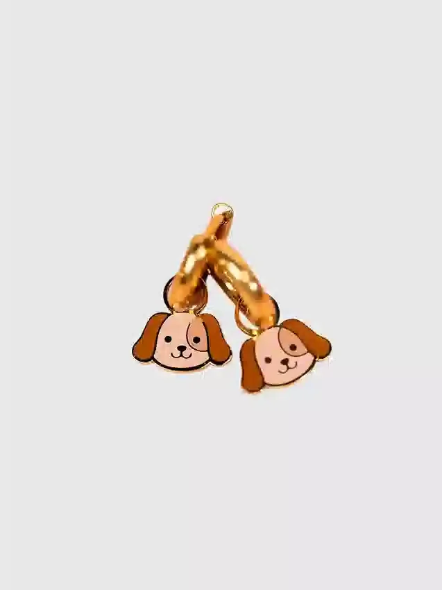 Pierced Co Hunde-Anhänger für Huggie-Ohrringe