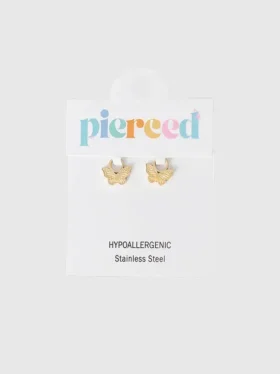Pierced Co Klassischer Schmetterlingsanhänger für Huggie-Ohrringe