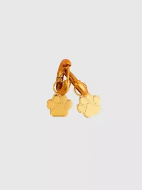Pierced Co Pfotenabdruck-Anhänger für Huggie-Ohrringe